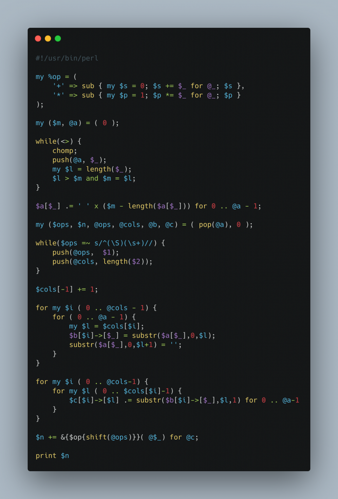 Perl code Link to actual code (accessible) in caption