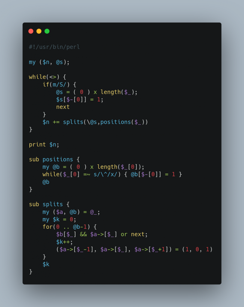 Perl code Link to actual code (accessible) in caption