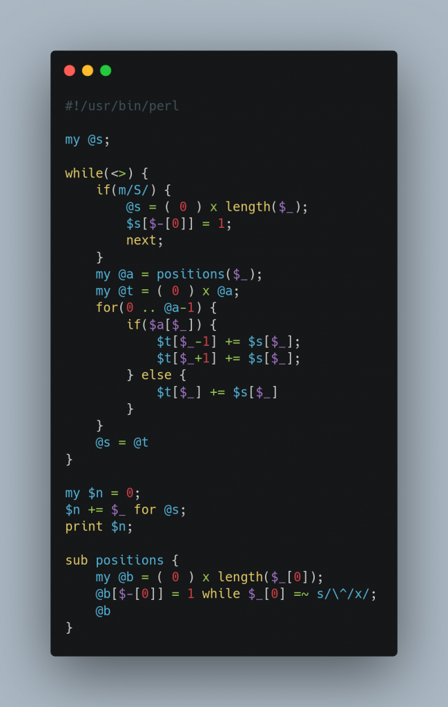 Perl code Link to actual code (accessible) in caption